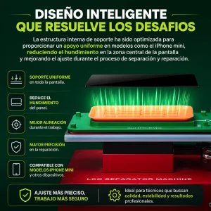 molde de separacion y limpieza para iphone